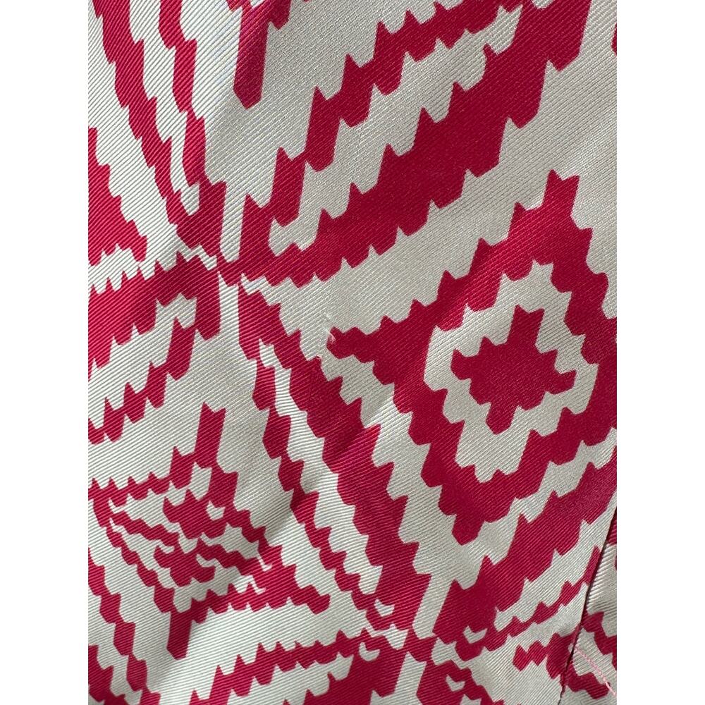 Milly Top Womens 4 Pink Geometric Sleeveless Chain Halter Silk Designer Summer - Picture 6 of 11
